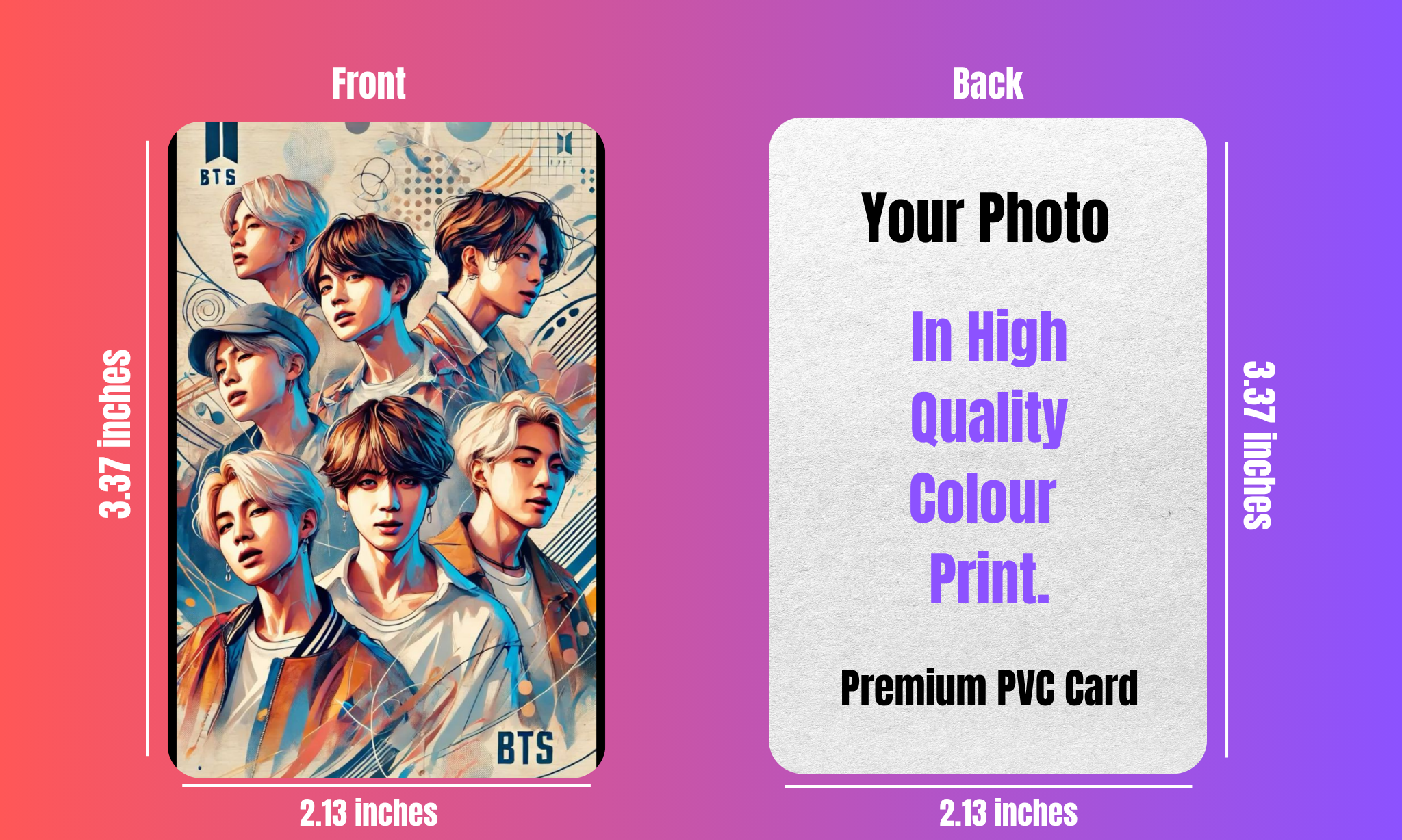BTS Premium PVC Wallet Card ✨